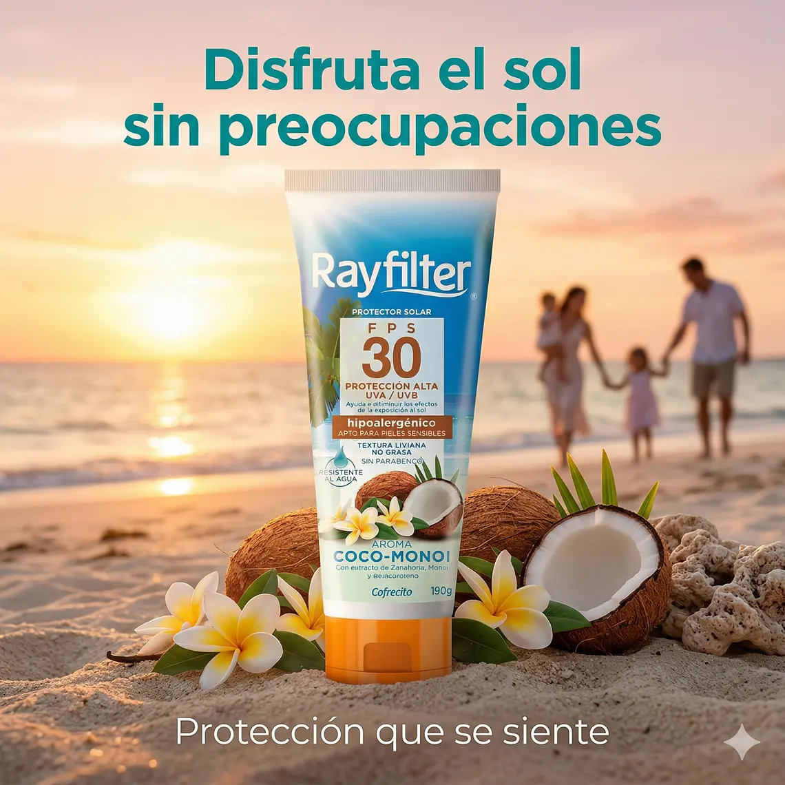 Protector Solar Rayfilter Fps 30 Coco Monoi 190 Gr 8