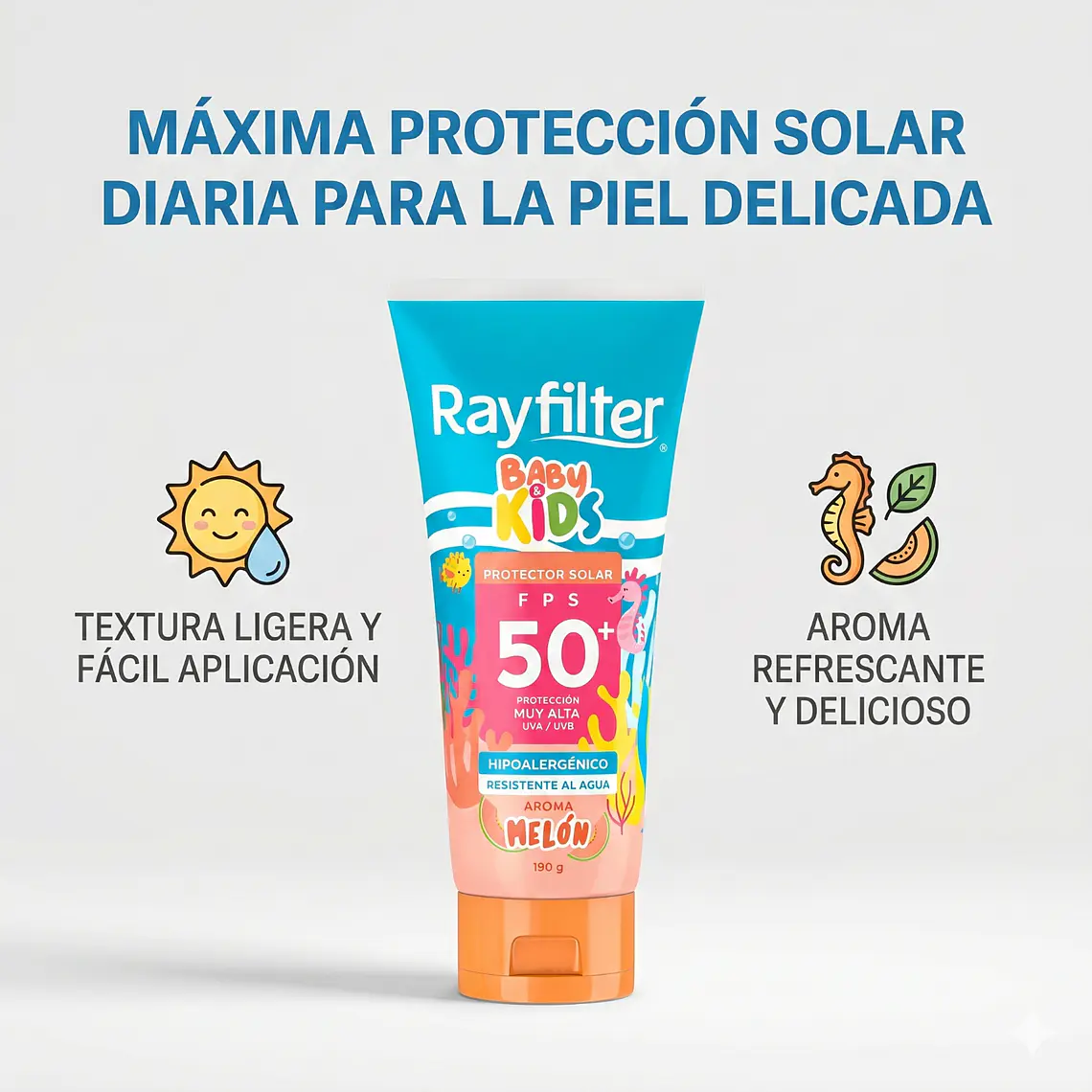Protector Solar Rayfilter Baby & Kids Spf50 Melon 190 Gr 2