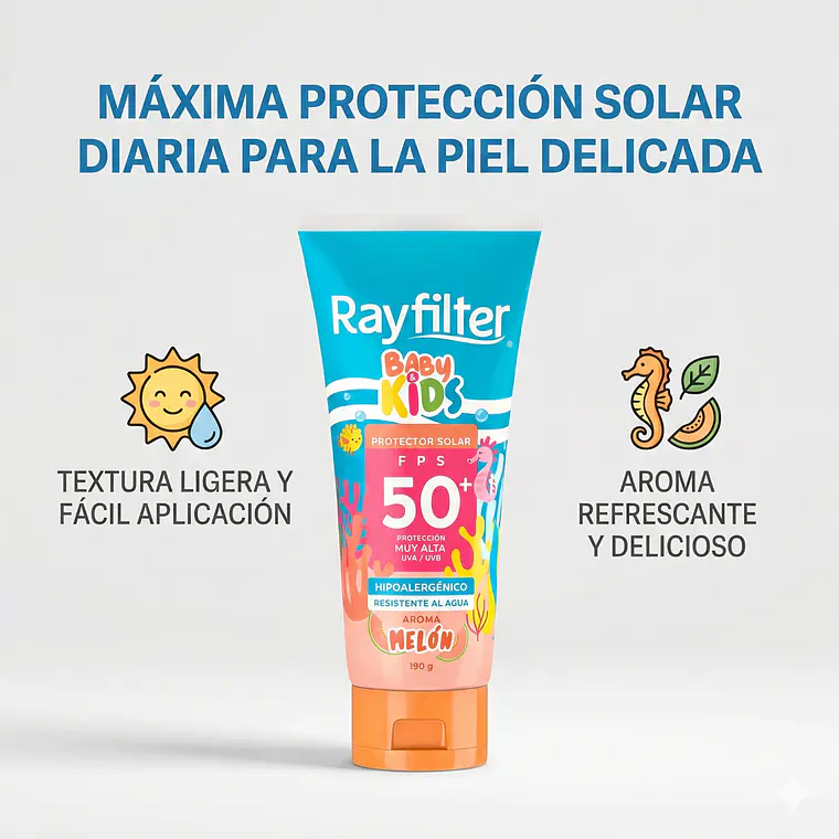 Protector Solar Rayfilter Baby & Kids Spf50 Melon 190 Gr 2