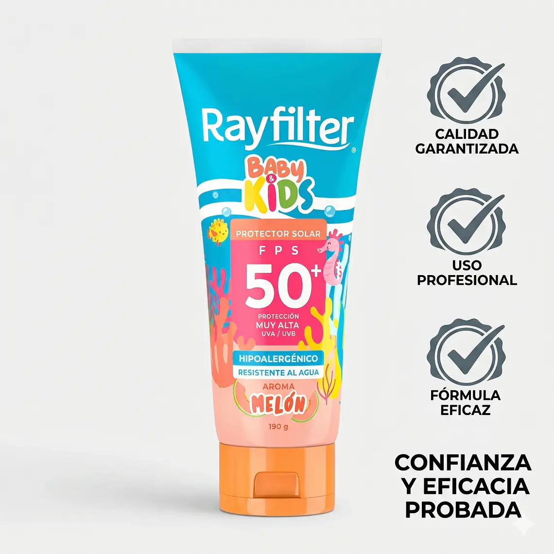 Protector Solar Rayfilter Baby & Kids Spf50 Melon 190 Gr 5