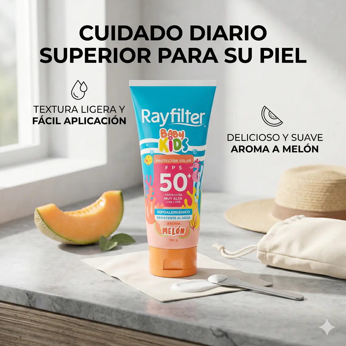 Protector Solar Rayfilter Baby & Kids Spf50 Melon 190 Gr 7