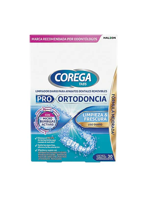 Limpiador Aparatos Dentales Corega Tabs 30 Efervesc