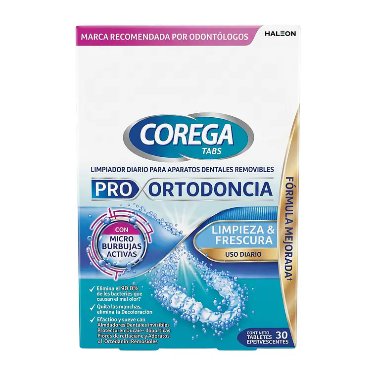 Limpiador Aparatos Dentales Corega Tabs 30 Efervesc 1