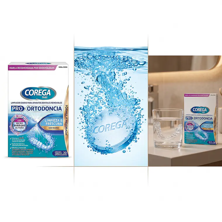 Limpiador Aparatos Dentales Corega Tabs 30 Efervesc 6