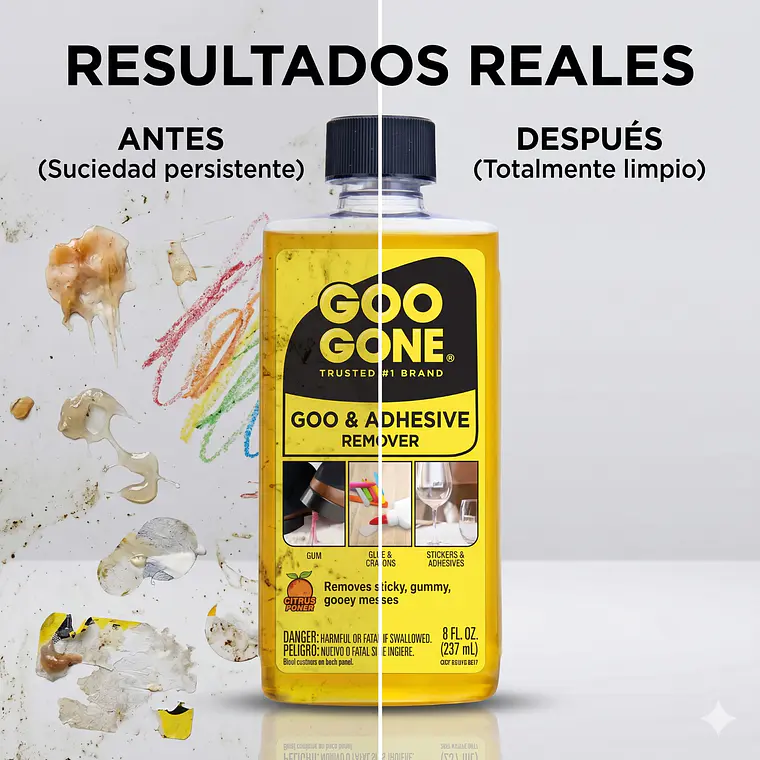 Removedor De Adhesivos Original Goo Gone 236 Ml 5