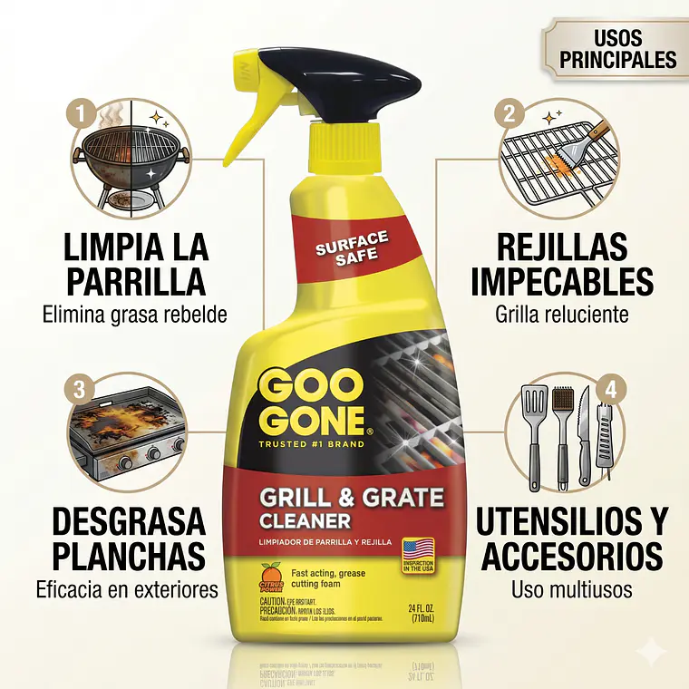 Limpiador De Bbq Y Parrillas Goo Gone 710 Ml 3