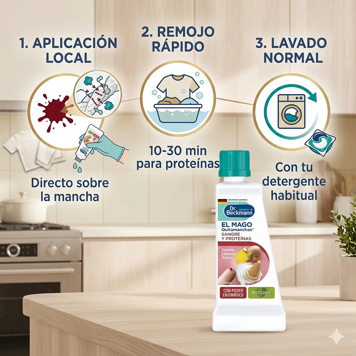 Quitamanchas Sangre y Proteínas Dr. Beckmann 50ml 4