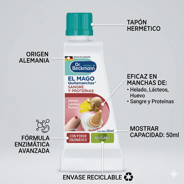 Quitamanchas Sangre y Proteínas Dr. Beckmann 50ml 5
