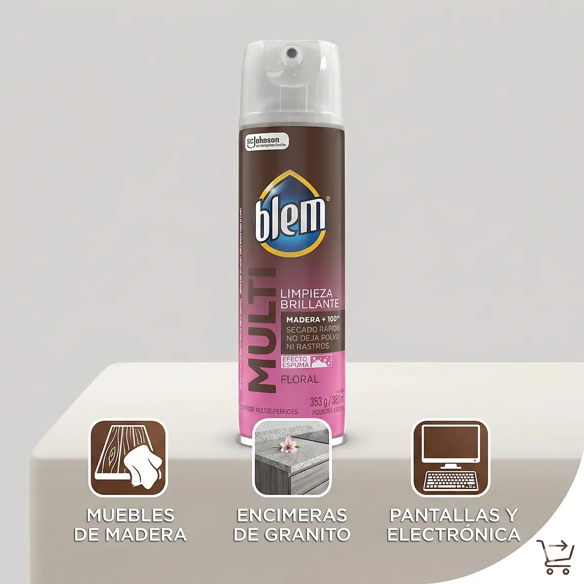 Blem Multi Superficies Aerosol Floral 353 g Limpieza 3