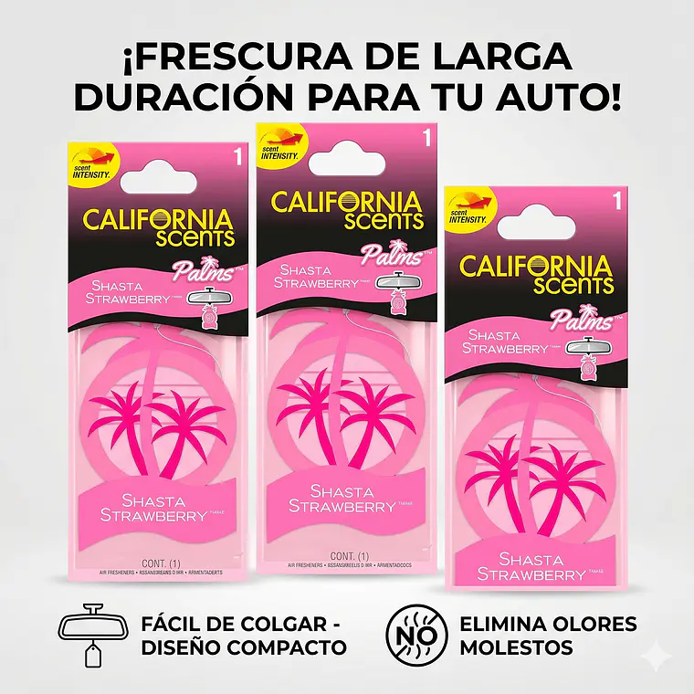 Ambientador Auto Cherry Pack 3 California Scents 3