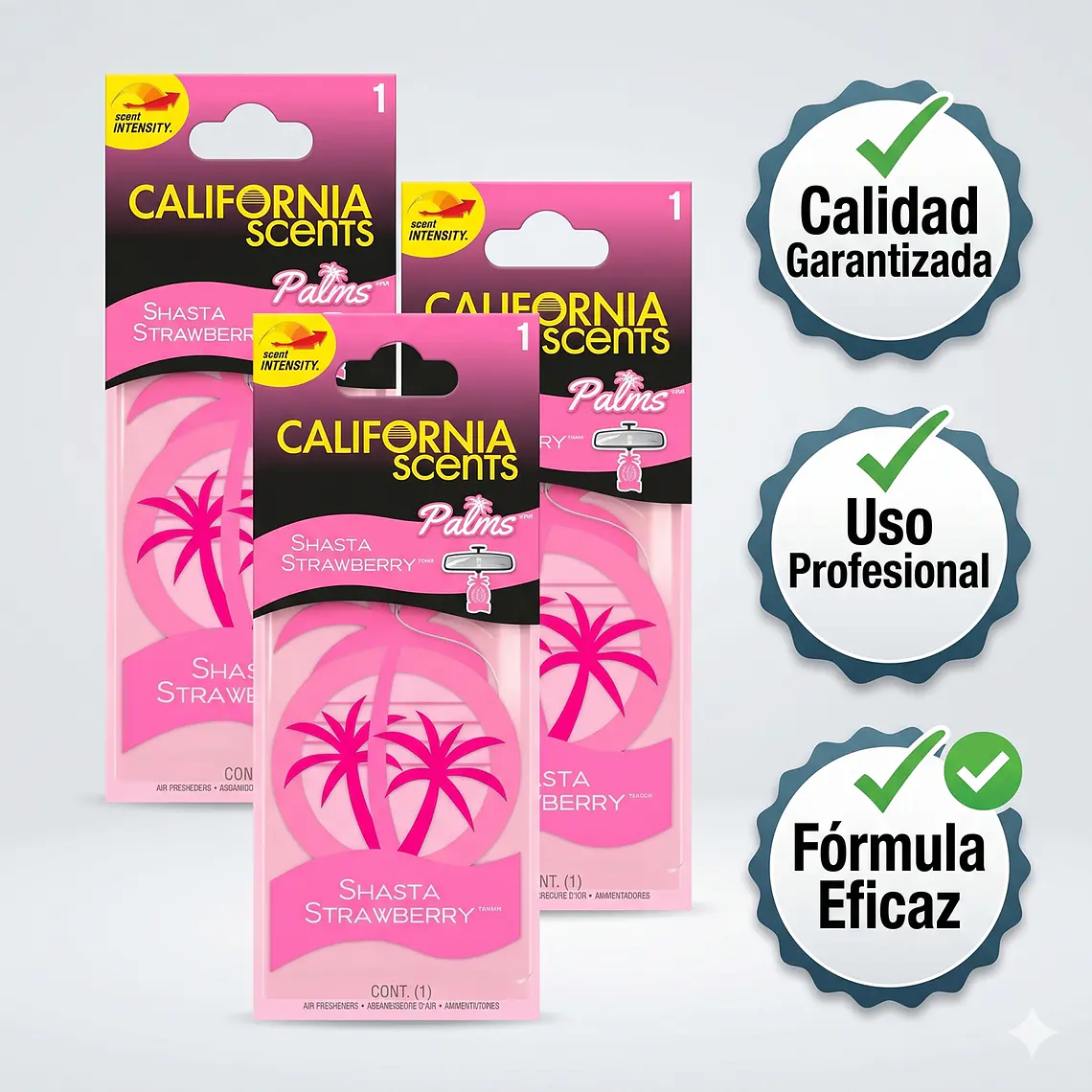 Ambientador Auto Cherry Pack 3 California Scents 6