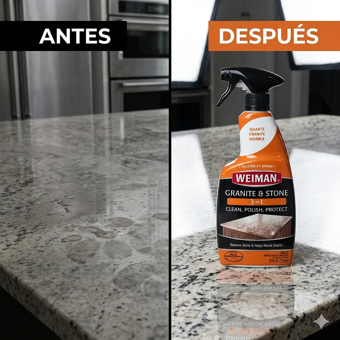 Limpiador Granito Y Piedra 3 En 1 Weiman 710ml 3