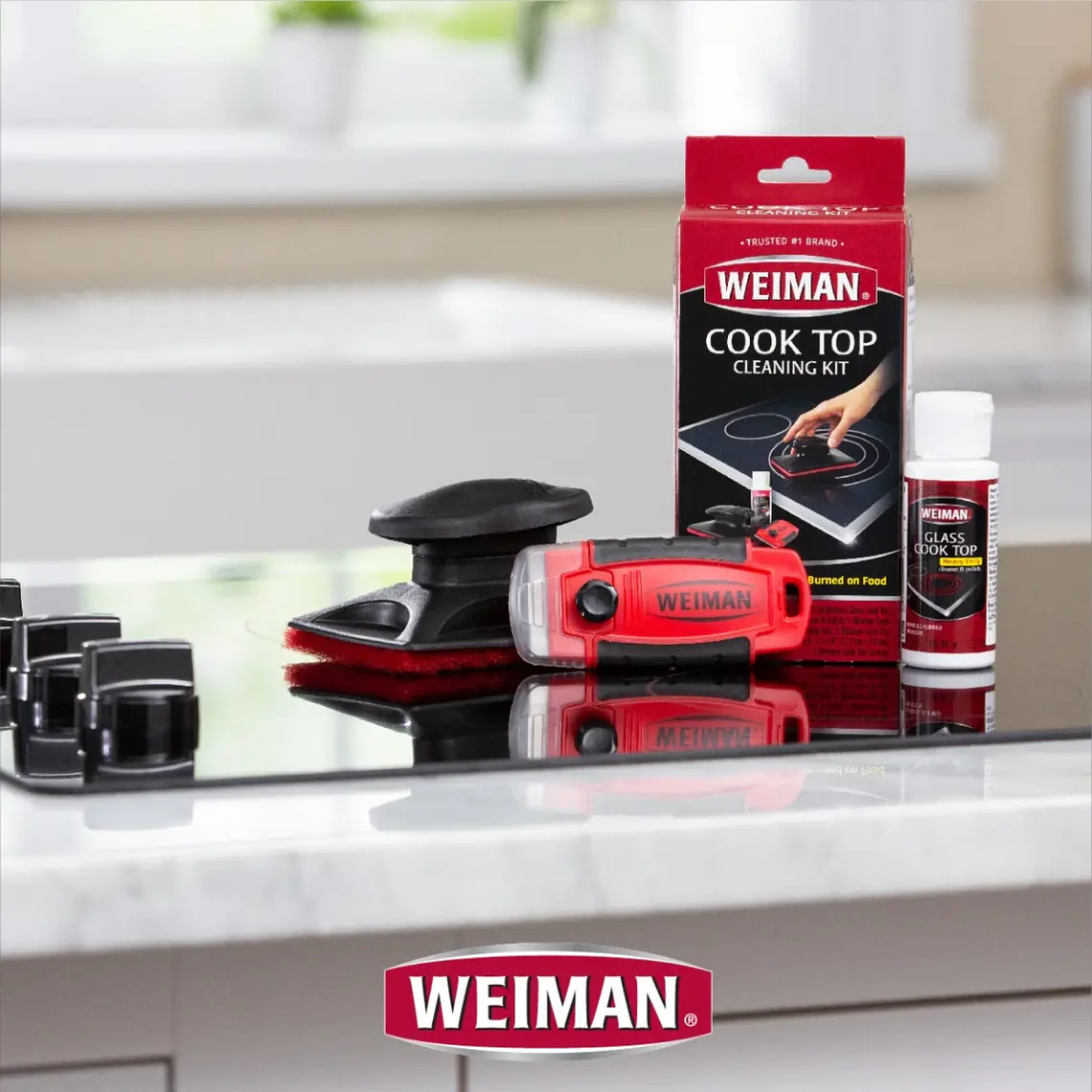 Weiman Kit Limpiador Vitrocerámica 3 Piezas 6