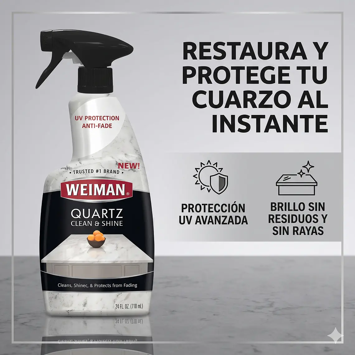 Limpiador Cuarzo Weiman 710ml 2
