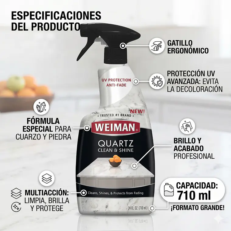 Limpiador Cuarzo Weiman 710ml 3