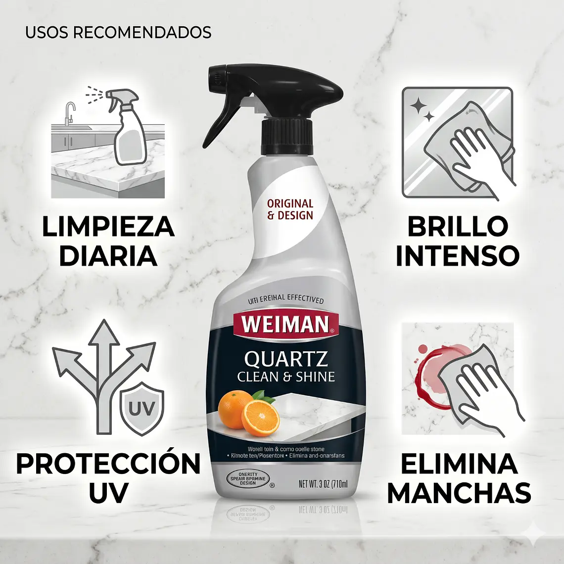 Limpiador Cuarzo Weiman 710ml 4