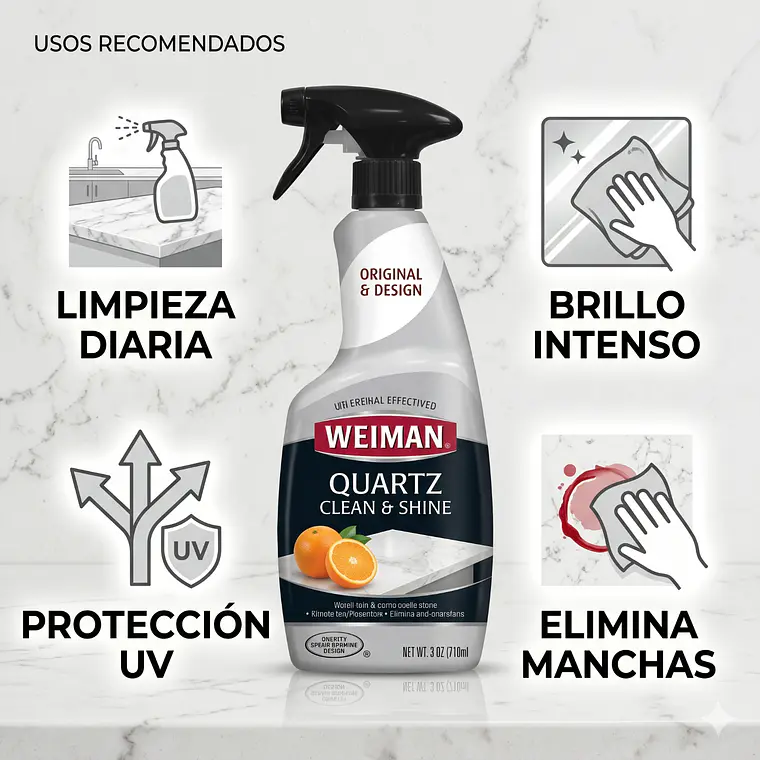 Limpiador Cuarzo Weiman 710ml 4