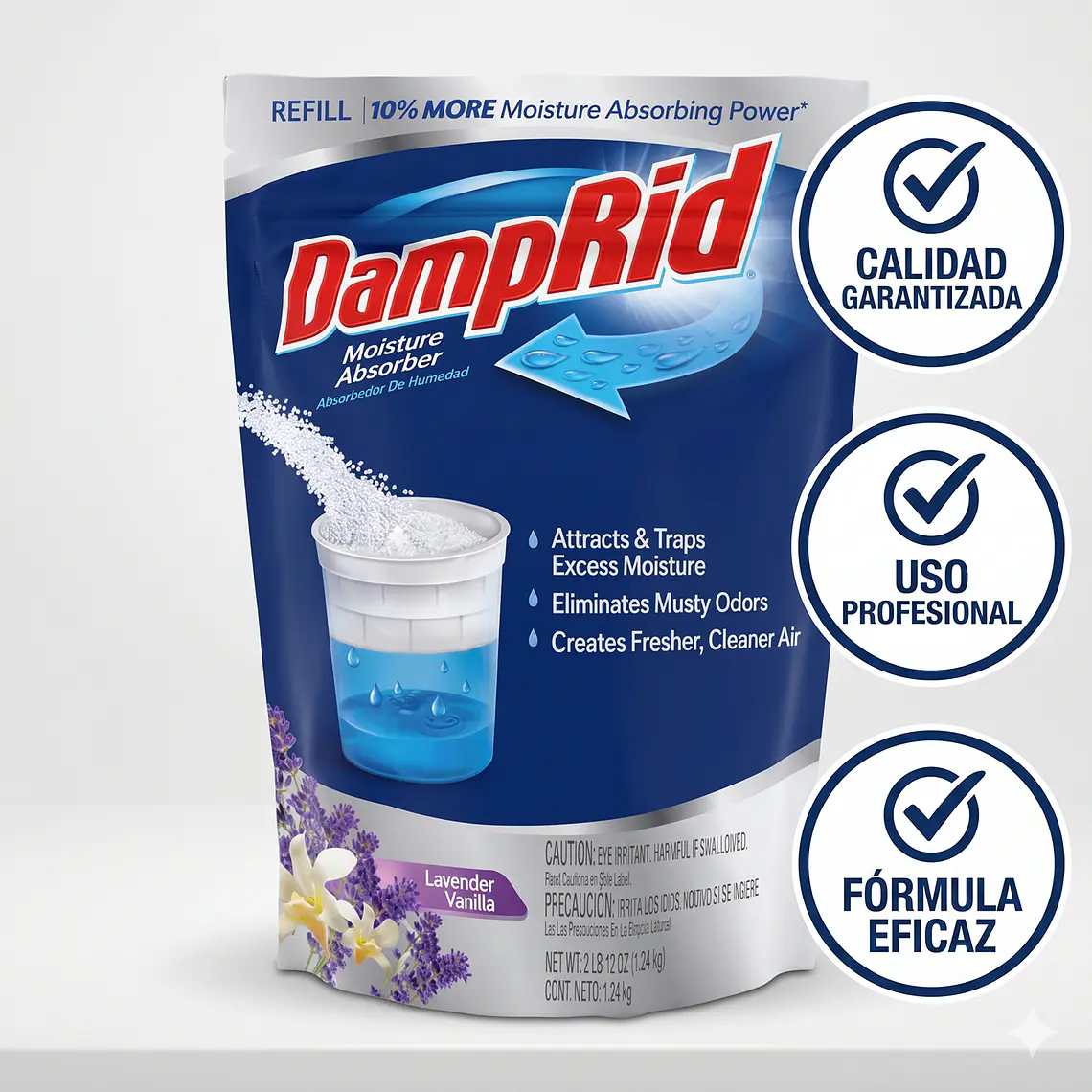 Recarga Antihumedad Lavanda Vainilla Damprid 1.24 Kg 5