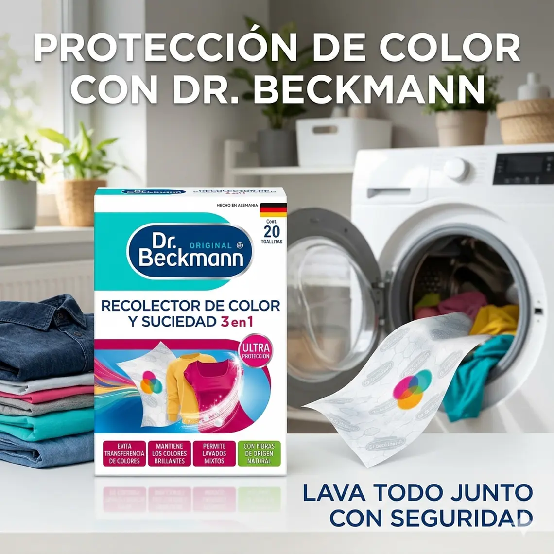 Toallitas Atrapa Color Dr. Beckmann 20 Unidades 8