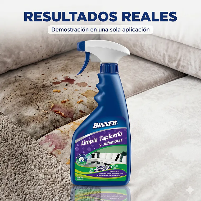 Limpiador Tapicería y Alfombras Binner 500ml 5