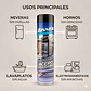 Limpiador y Brillador Binner Acero Inoxidable Espuma 400ml - Miniatura 3