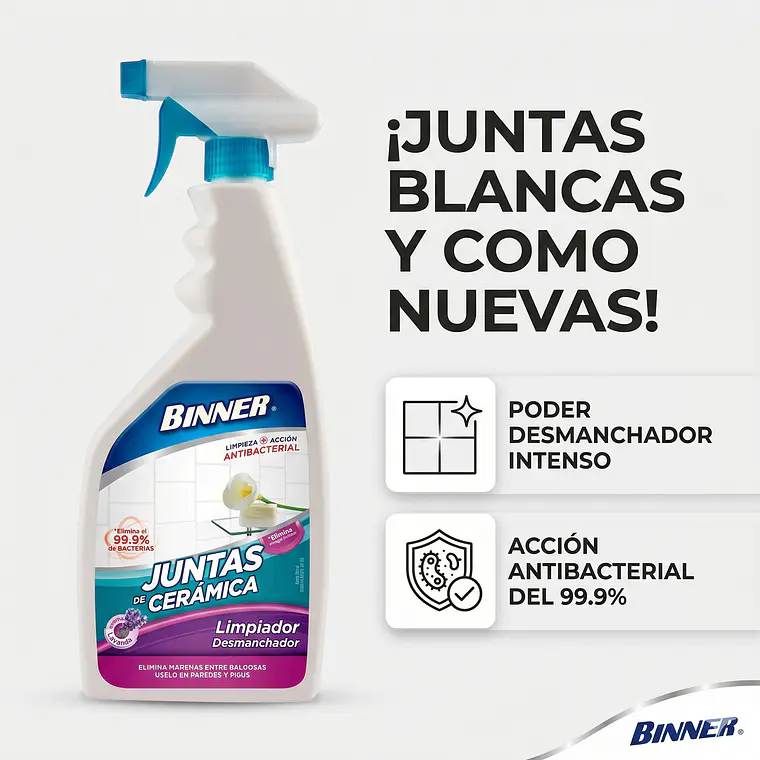 Limpiador Desmanchador Juntas De Ceramica Binner 700ml 2