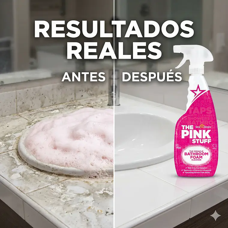 Limpiador Baño Espuma The Pink Stuff 750ml 5