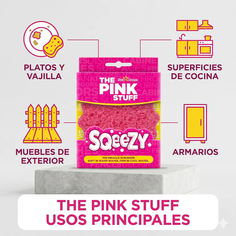 Esponja Pink Stuff Squeezy 3
