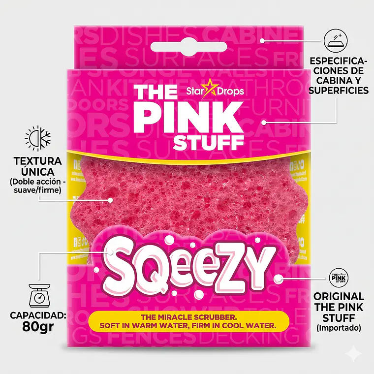 Esponja Pink Stuff Squeezy 4