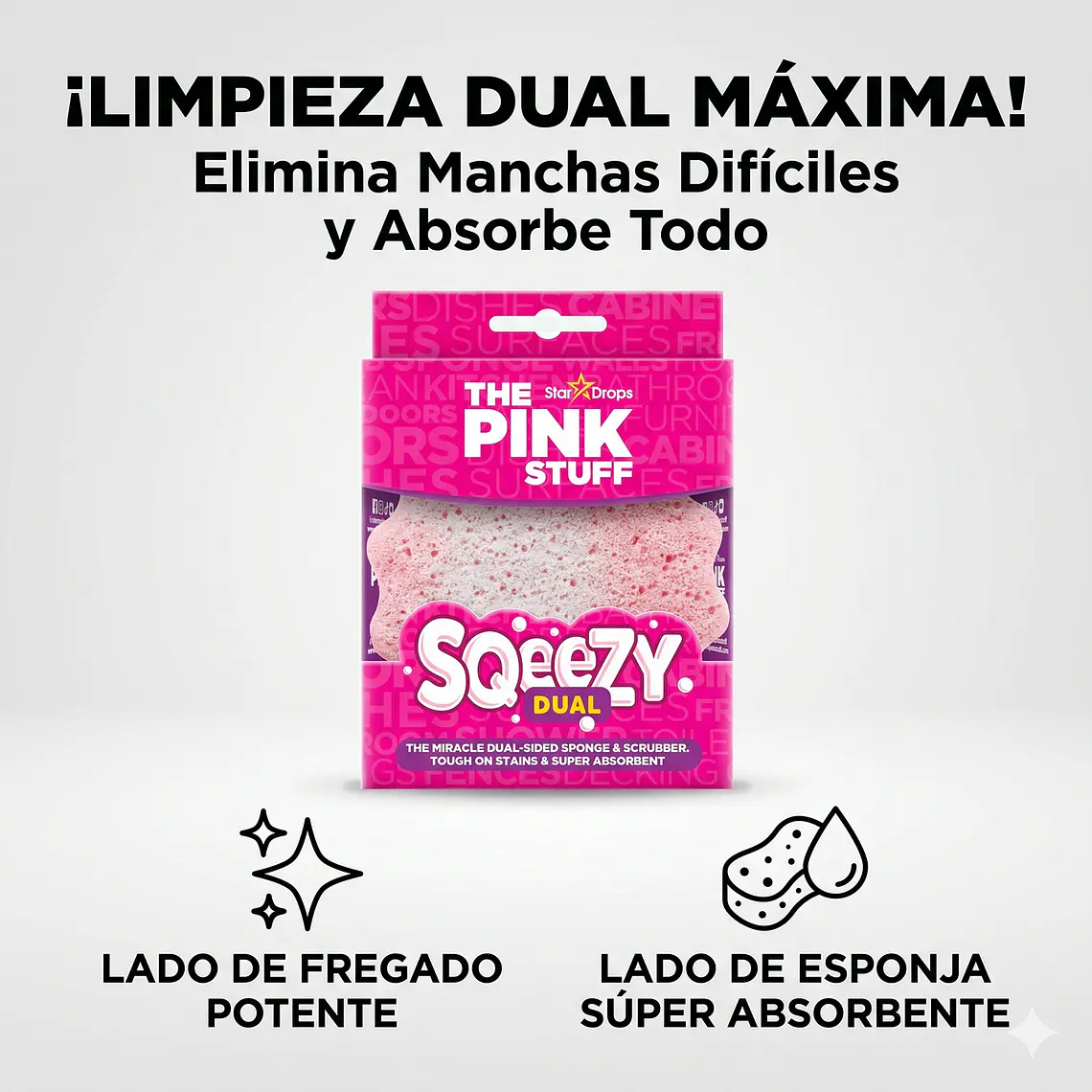 Esponja Squeezy Dual The Pink Stuff 2