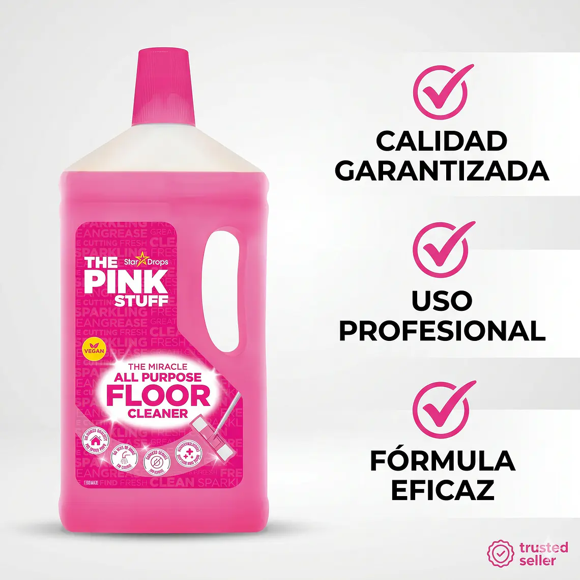 Limpiador Concentrado Pink Stuff Pisos Y Multiusos 1 L 6