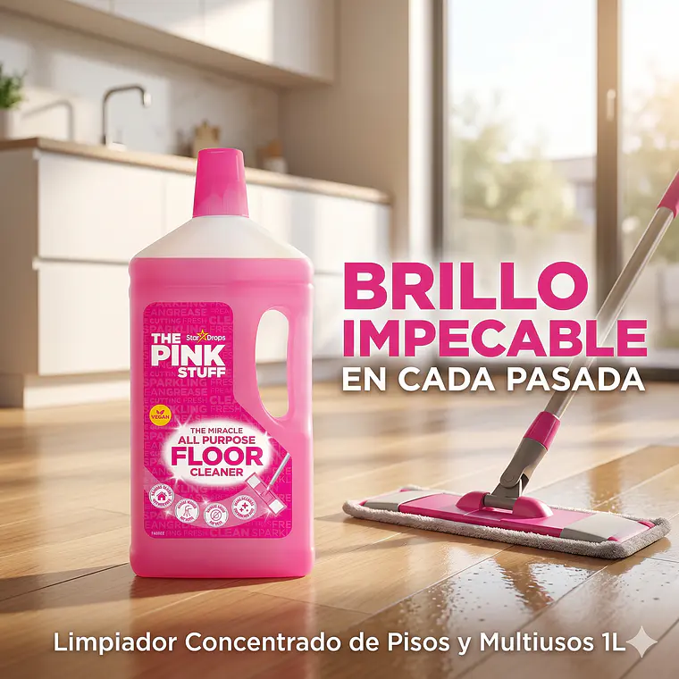 Limpiador Concentrado Pink Stuff Pisos Y Multiusos 1 L 7