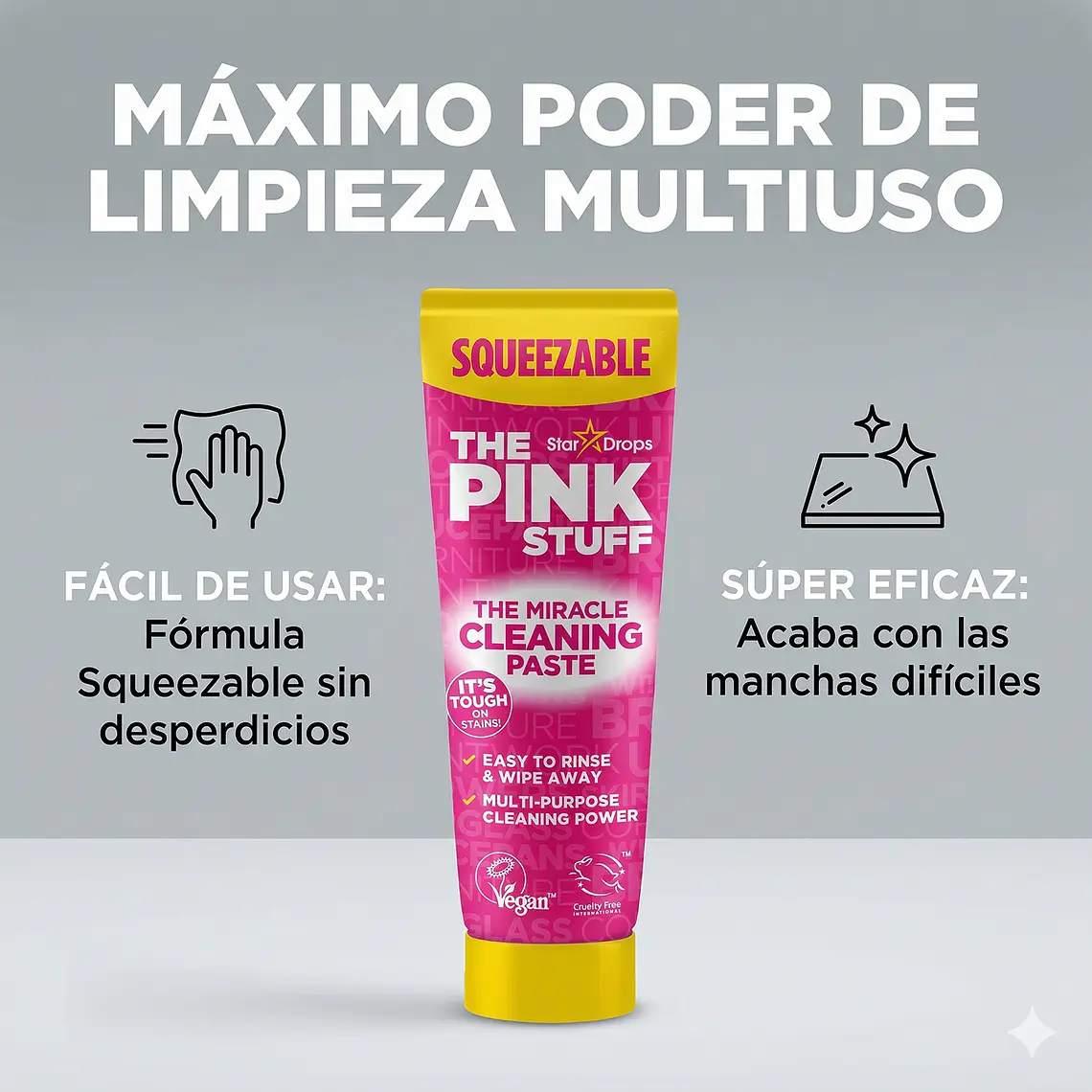 Pasta Limpiadora Multiuso Pink Stuff Squeezable 300g 3