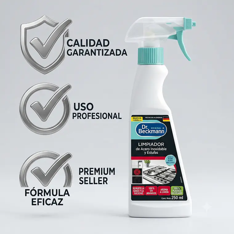 Limpiador Acero Inoxidable Dr. Beckmann 250ml 5