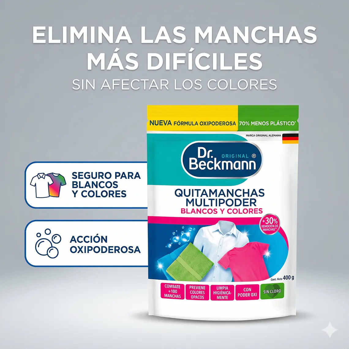 Quitamanchas Blancos Y Colores Dr. Beckmann 400gr 2