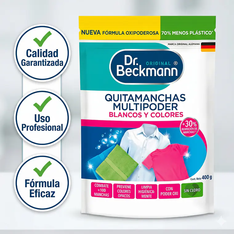 Quitamanchas Blancos Y Colores Dr. Beckmann 400gr 6