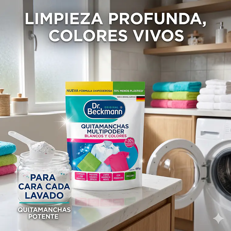 Quitamanchas Blancos Y Colores Dr. Beckmann 400gr 7