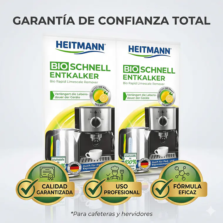 Descalcificador Heitmann Cafeteras y Hervidores 2x25g 5