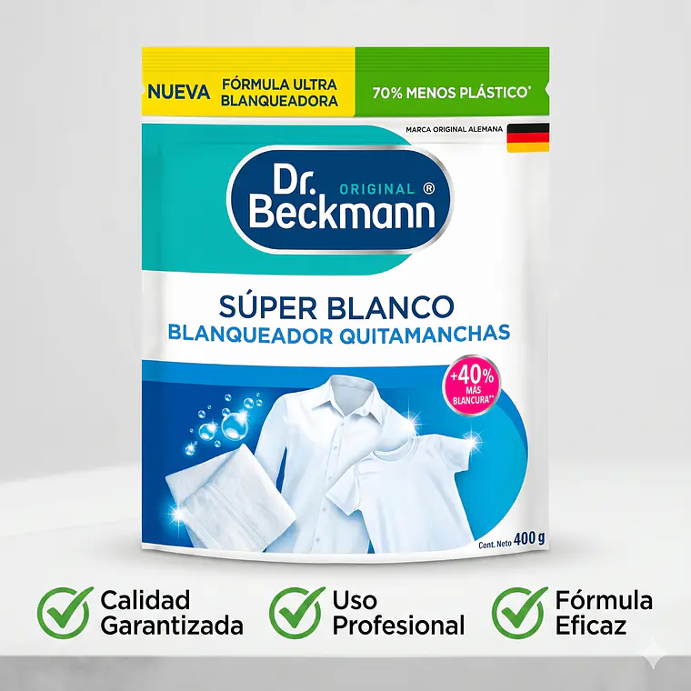 Quitamanchas Blanqueador Super Blanco Dr. Beckmann 400gr 6