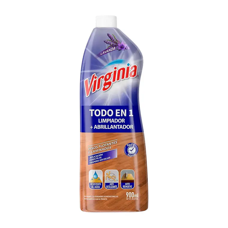 Limpiador + Abrillantador para Piso Flotante Virginia 900 ml 1