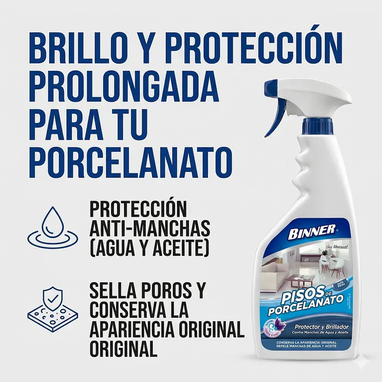 Limpiador Protector Porcelanato Binner 700ml 2
