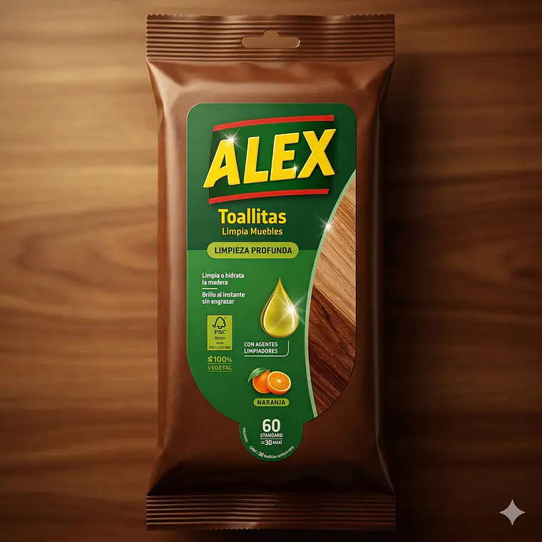 Toallitas Alex Renovadoras Para Muebles 30 Unid 7