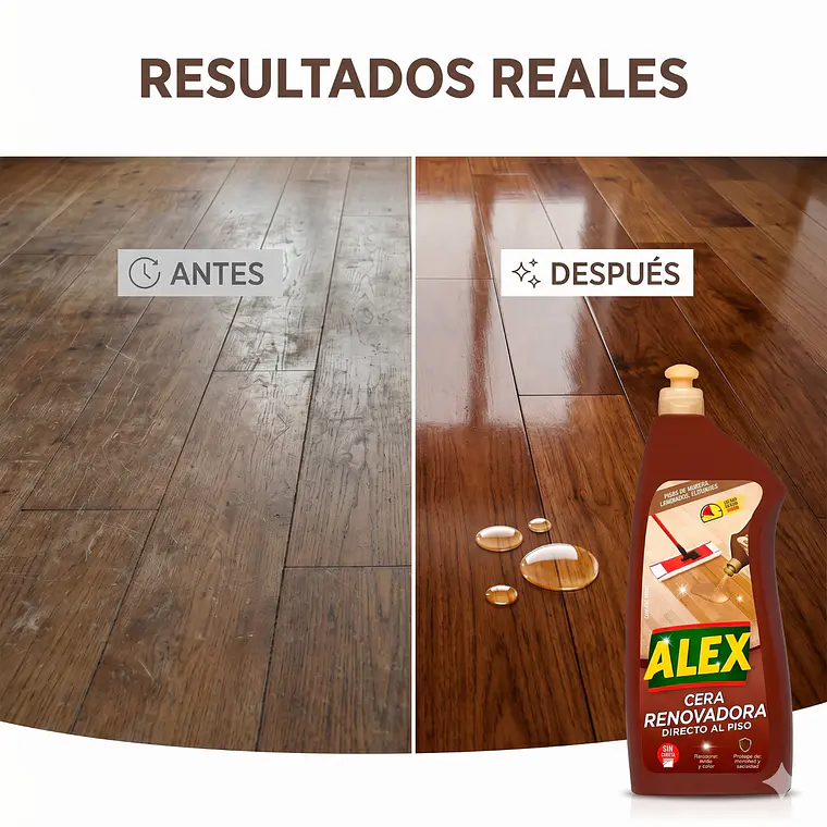 Cera Líquida Renovadora Alex 900ml - Madera y Laminados 5