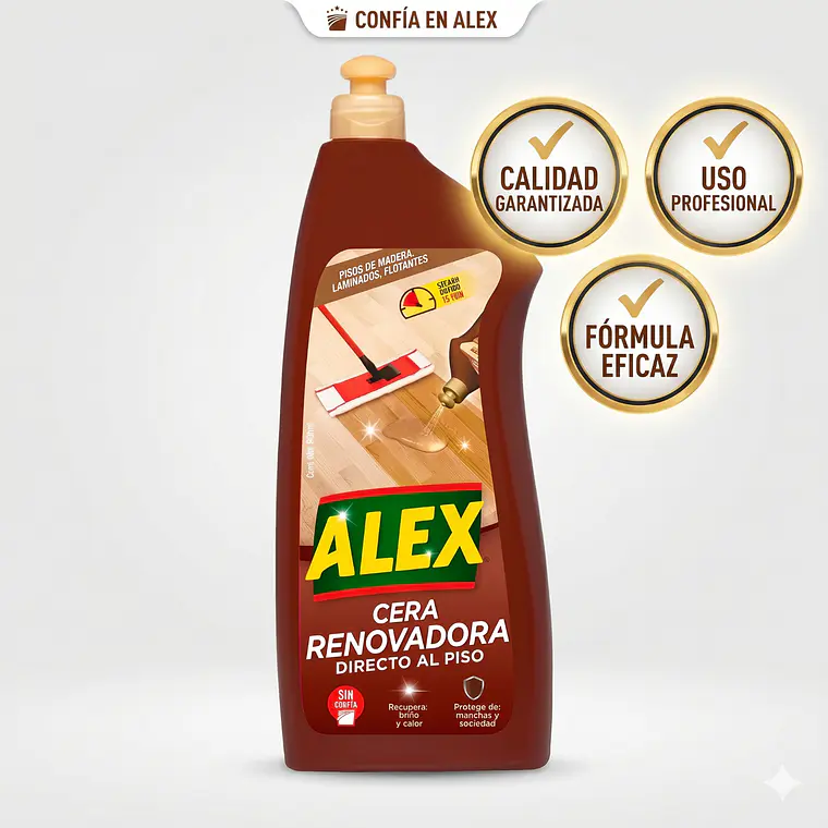 Cera Líquida Renovadora Alex 900ml - Madera y Laminados 6
