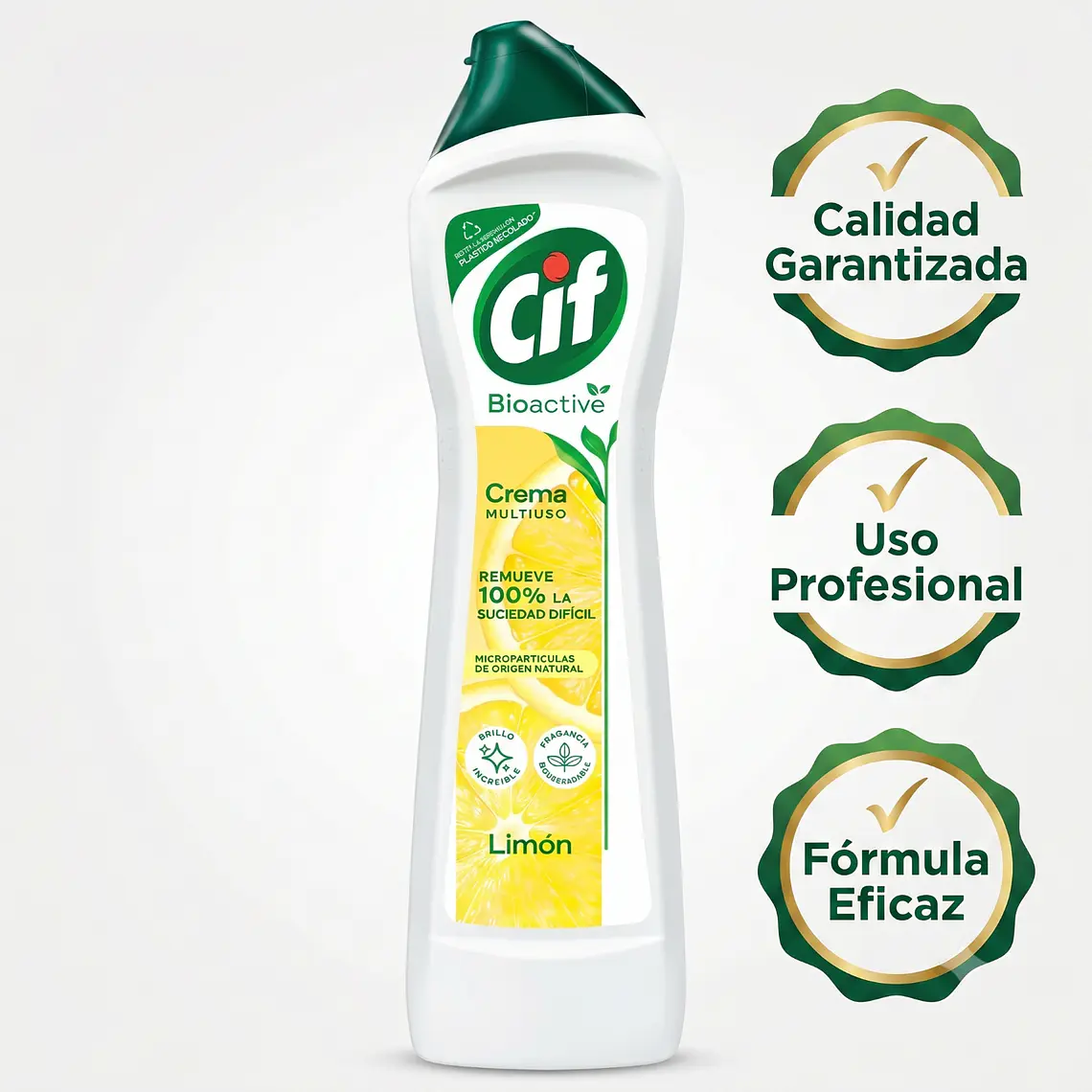 Cif Crema Limpiador Multiuso Limon 750g Bioactive 5