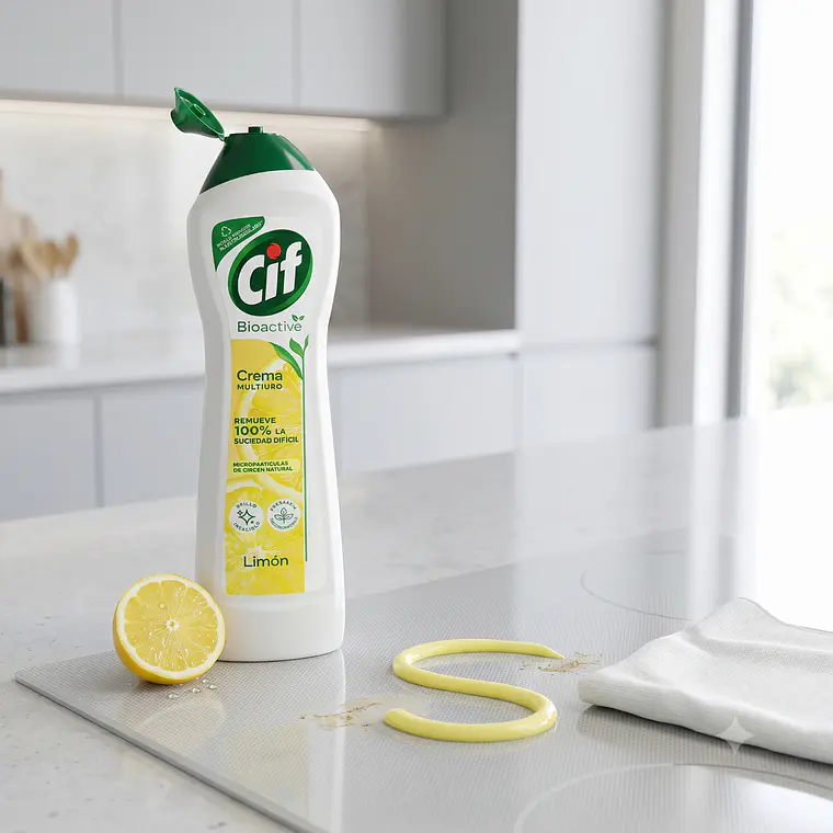 Cif Crema Limpiador Multiuso Limon 750g Bioactive 6