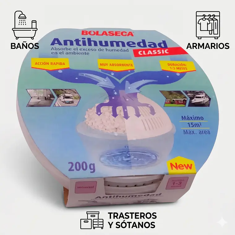 Sistema Antihumedad Bolaseca Con Su Recarga 200gr 3
