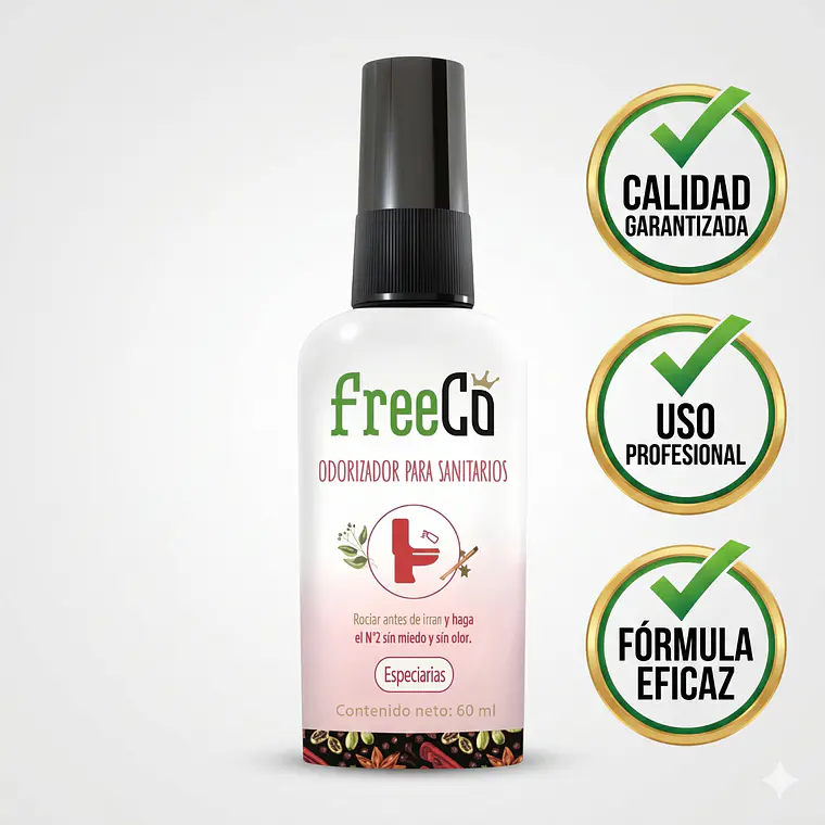Desodorante Para Inodoros Freeco Especias 60 ml 6