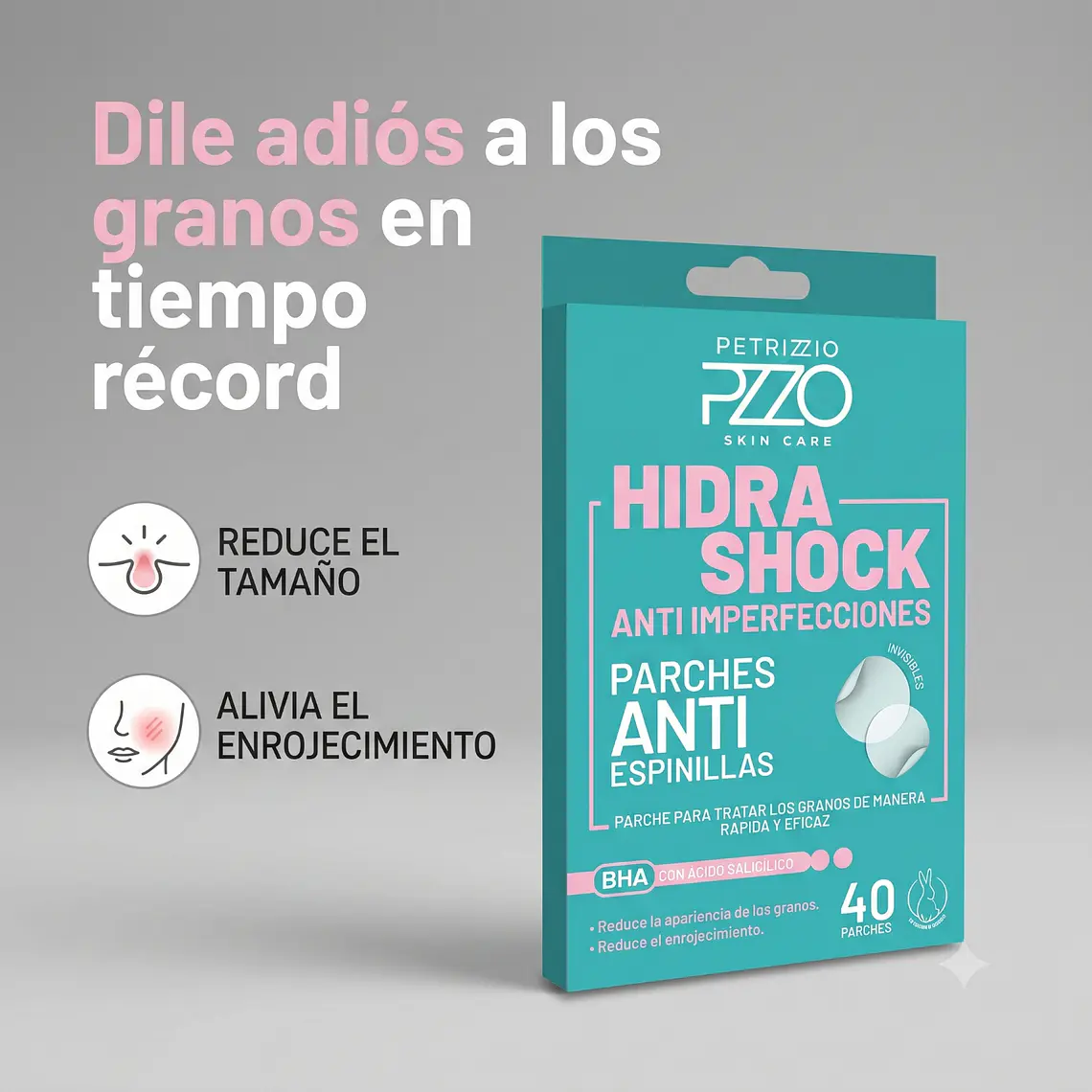 Parches Antiespinillas Petrizzio HidraShock 40 Unid 2