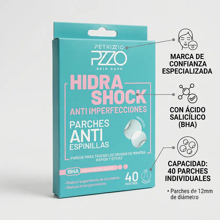 Parches Antiespinillas Petrizzio HidraShock 40 Unid 4